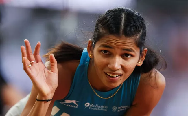 Jyothi Yarraji Bags Gold In 100m Hurdles, Breaks Own National Games Record - Sakshi