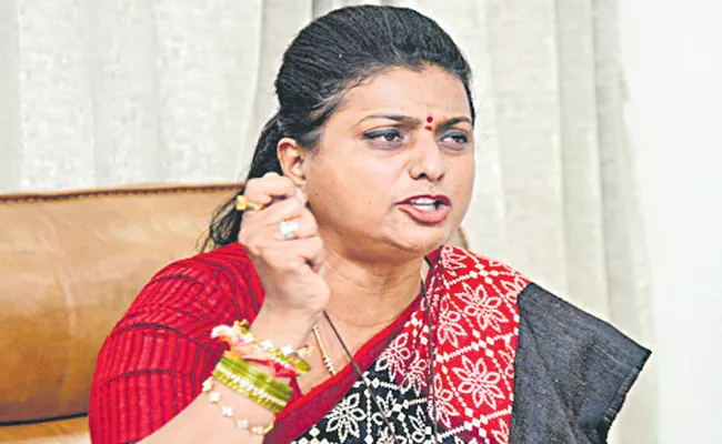 RK Roja Fires On TDP Leader Bandaru Satyanarayana - Sakshi