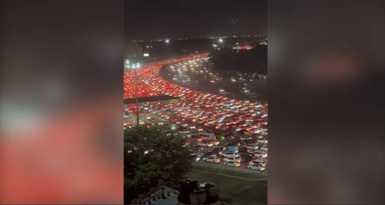 Viral VIdeo Heavy Traffic In Gurgaon