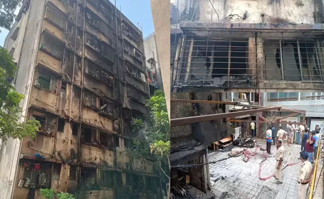 Peoples killed during massive fire in Mumbai residential building - Sakshi