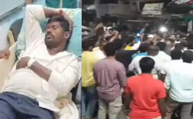 MLA Guvwala Balaraju Injured In Acchampet Attacks - Sakshi