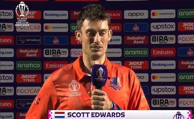 CWC 2023: Netherlands Captain Scott Edwards Comments After Loosing To Team India - Sakshi