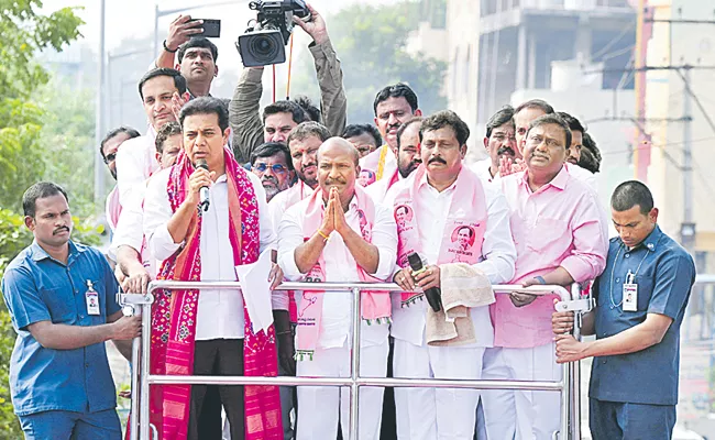 Nalgonda District: Minister KTR Road Show in Chityala - Sakshi