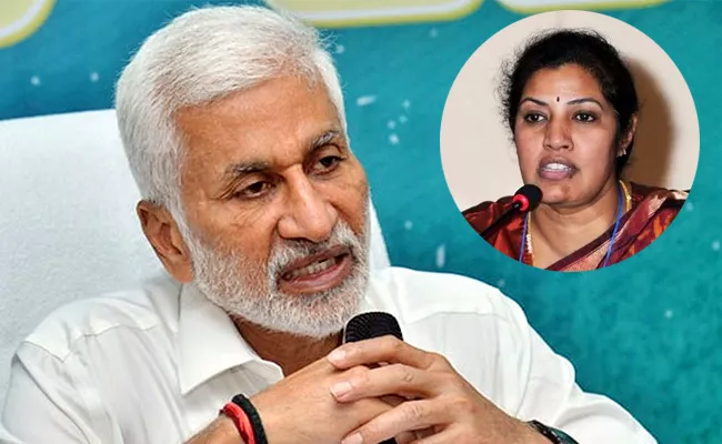 YSRCP MP Vijayasai Reddy POlitical Counter To Daggubati Purandeswari - Sakshi