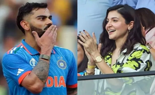 CWC 2023: Anushka Sharma Calls Virat Kohli As God's Son After He Scored 50th ODI Hundred - Sakshi