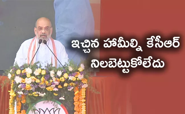 Amit Shah Vijaya Sankalpa Sabha Speech At Gadwal  - Sakshi