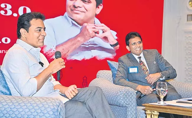 Minister KTR at BNI conference - Sakshi