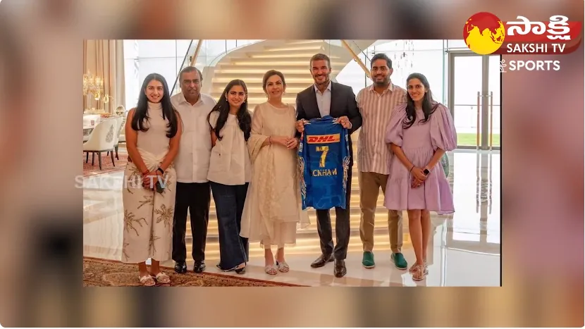 Football Legend David Beckham at Ambani House 