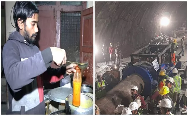 Khichdi in Cylindrical Bottles for Trapped Tunnel Workers - Sakshi