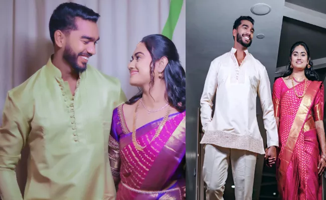 Venkatesh Iyer Gets Engaged To Shruti Raghunathan Pics Goes Viral - Sakshi