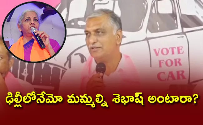 TS Elections 2023: Harish Rao Counter To Nirmala Sitaraman - Sakshi