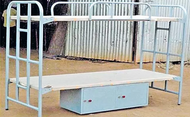 Bunker beds for KGBV girl students - Sakshi