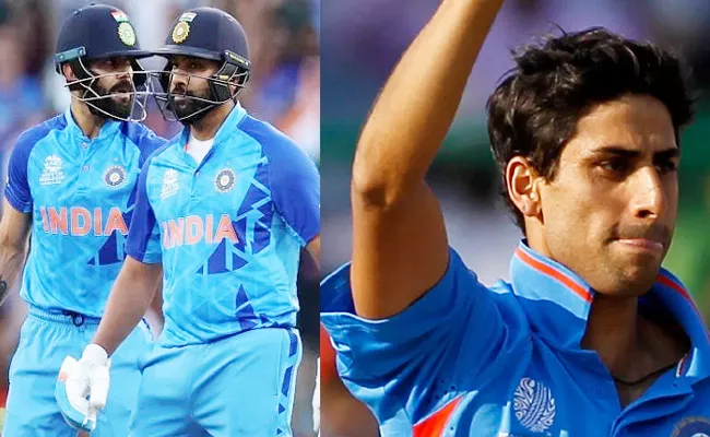 Unless They Announce Retirements Nehra On Rohit Sharma Virat Kohli T20s - Sakshi