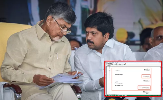 Liquor Scam Signatures of Chandrababu Kollu Ravindra on note files - Sakshi