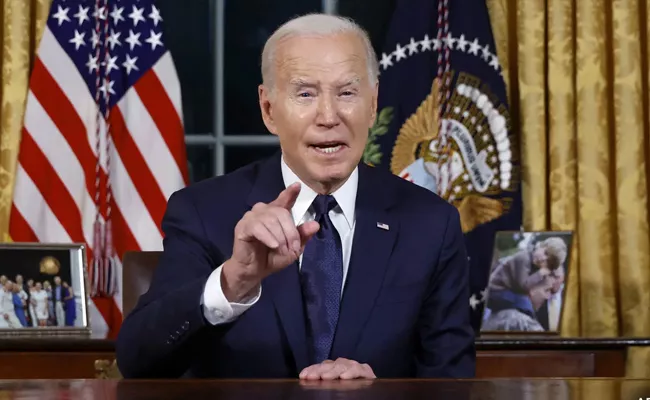 Biden Respose On Hamas Release 24 Hostages  - Sakshi