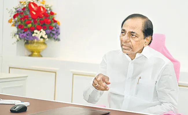 CM KCR in teleconference with key leaders of BRS - Sakshi