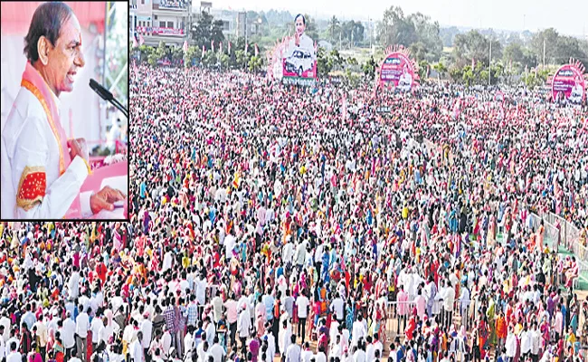 CM KCR Fires On Congress Party Gajwel Warangal Public Meeting - Sakshi