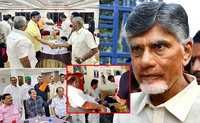 Dirty Politics At Chandrababu Release Party Event - Sakshi