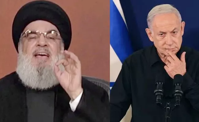 Israel Satires On Hezbollah leader Speech - Sakshi