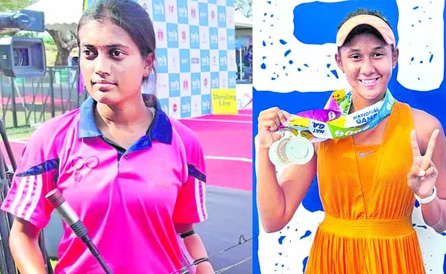 Third medal in Rashmikas account - Sakshi