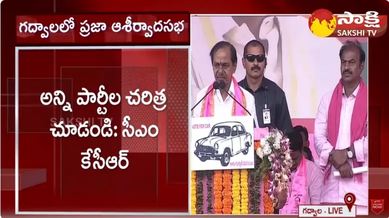 BRS Election Campaign In Gadwal KCR Gadwal Public Speech