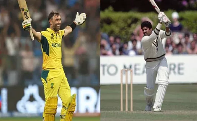 CWC 2023 AUS VS AFG: Netizens Comparing Maxwell Double Hundred With Kapil 175 Knock In 1983 WC - Sakshi