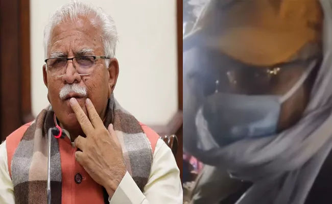 Haryana CM surfaced on social media in which he roaming not revealing his identity - Sakshi