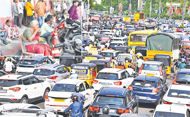 Heavy Crowd At Praja Bhavan - Sakshi