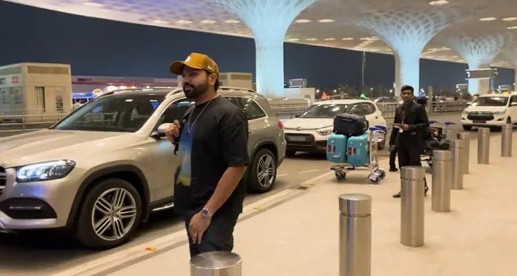 Indian Cricketer Rohit Sharma Spotted At Airport