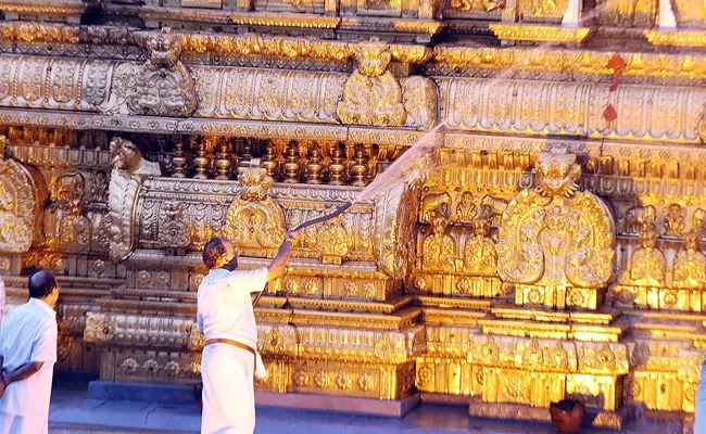 Koil Alwar Thirumanjanam in Tirumala - Sakshi