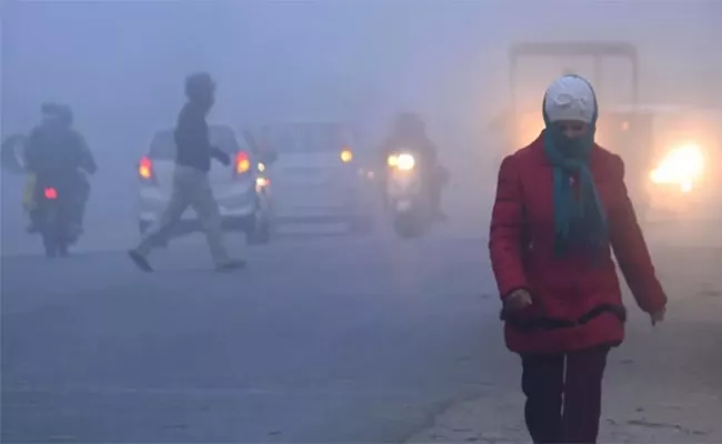 Weather Today Dense Fog Cold Wave Alert - Sakshi