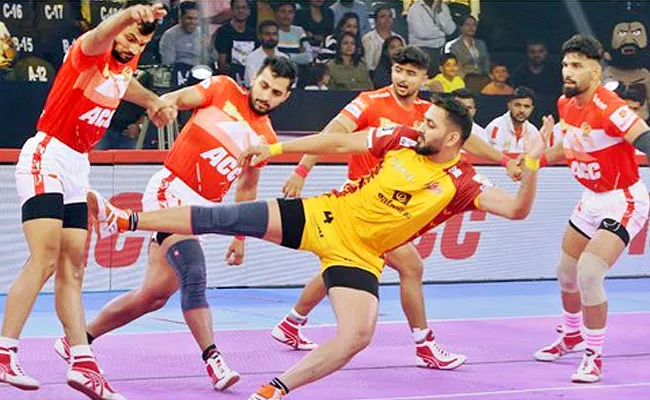 Sonu Jaglan ​hero Gujarat Giants as he helped the team kick start their PKL 2023 - Sakshi