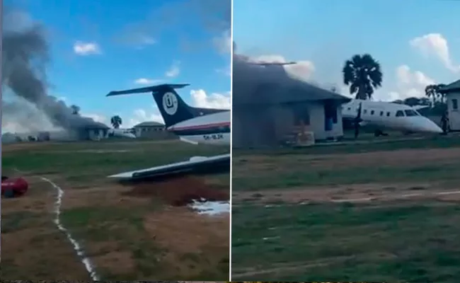 Video: Two Planes Veer Off Runway Crash At Same Airport In Tanzania - Sakshi