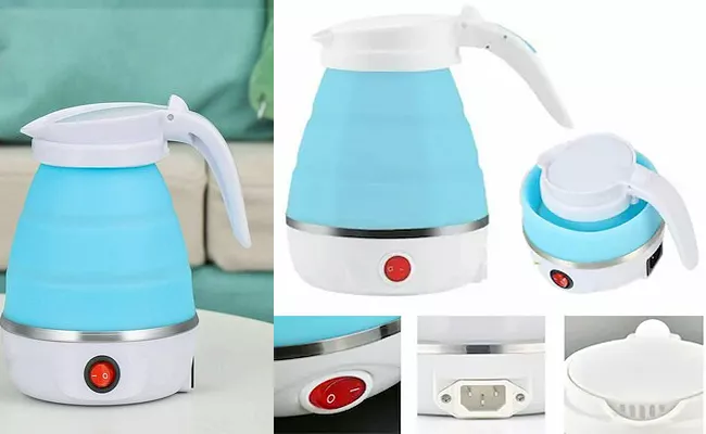 Travel Foldable Fast Boiling Electric Kettle - Sakshi