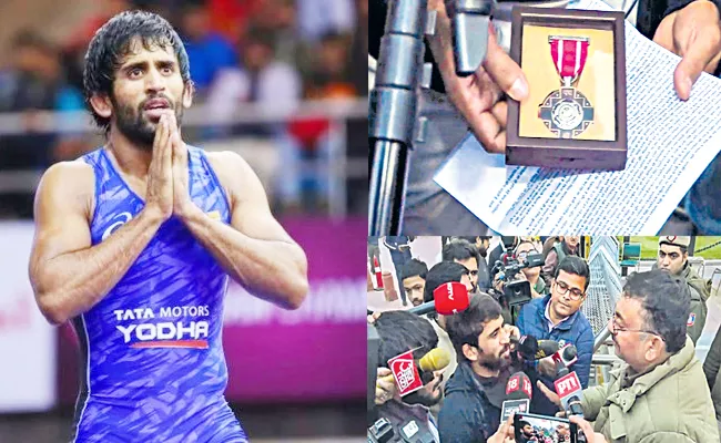 It Is His Personal Decision: Sports Ministry On Bajrang Punia Return Padma Shri - Sakshi