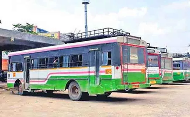 RTC Bus Accident at Kamareddy - Sakshi