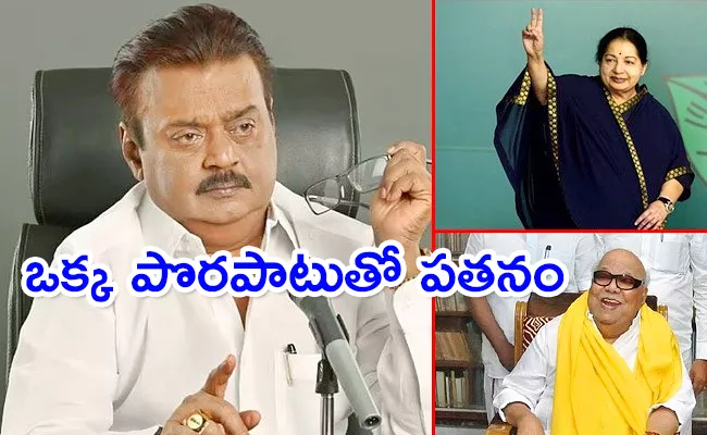 DMDK Vijayakanth Political Journey In Tamil Nadu - Sakshi