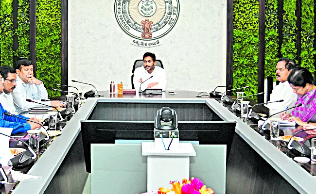 AP CM YS Jagan Video Conference with District Collectors - Sakshi