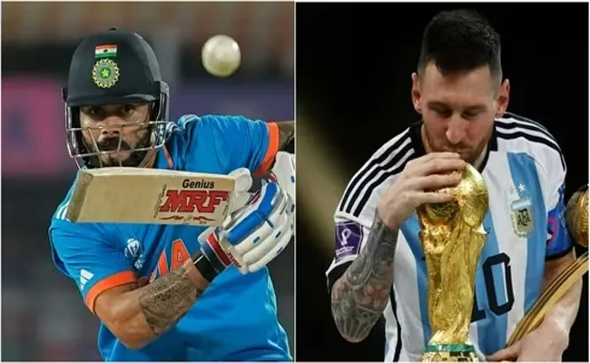 Virat Kohli Vs Lionel Messi Final For Pubity Athlete Of The Year Award - Sakshi