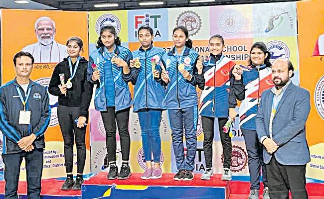 Medals for AP in National School Games - Sakshi