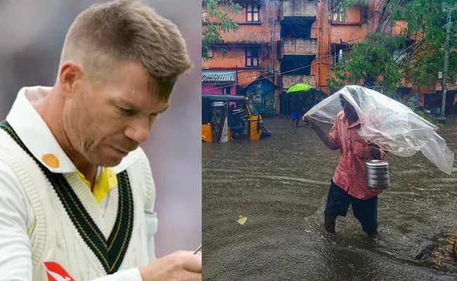 Let Come Together To Support Where We Can: Warner Concern Over Chennai floods - Sakshi