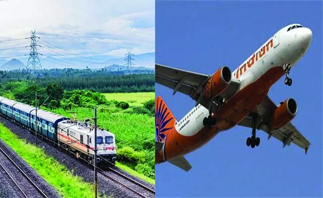 Break for trains and planes - Sakshi