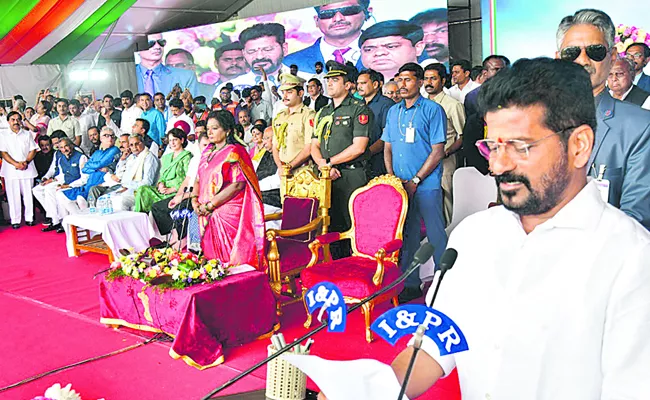 Revanth Reddy First Speech As Chief Minister of Telangana - Sakshi