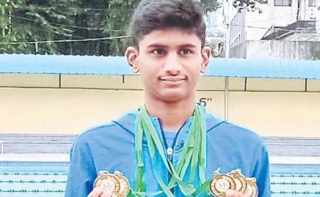 Five golds for Gautham - Sakshi