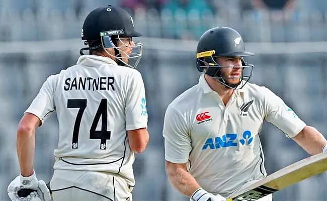 Glenn Phillips, Mitchell Santner pull off heist as New Zealand beat Bangladesh in 2nd test - Sakshi