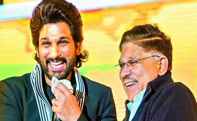 Icon star Allu Arjun Special Wishes To  Allu Aravind - Sakshi