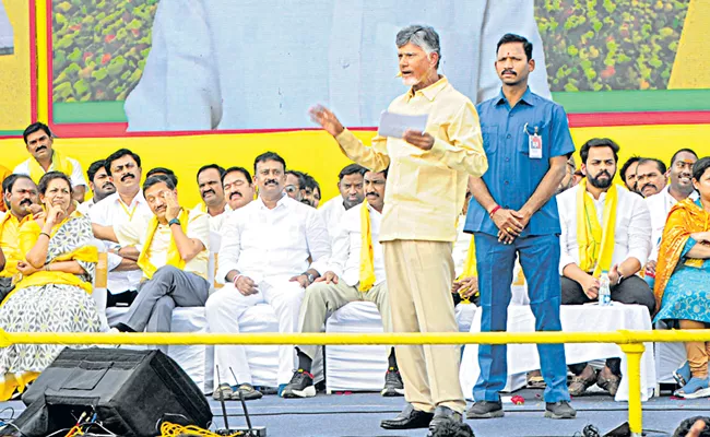 Chandrababu Naidu at Allagadda public meeting - Sakshi