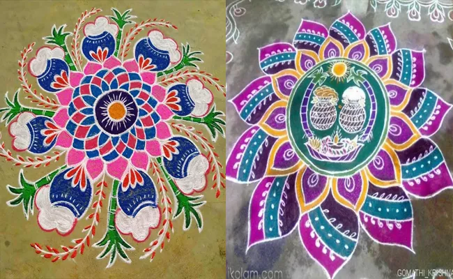 Significance And Importance Of Muggu Rangoli On Sankranti Festival - Sakshi