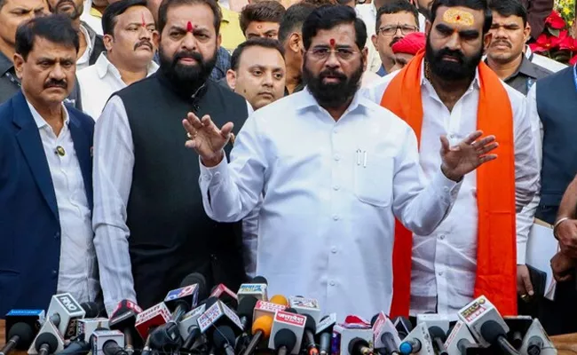 Victory oOf Democracy Eknath Shinde As Declared On Real Shiv Sena - Sakshi