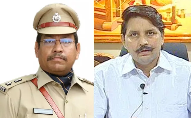 Controversy Between IPS Naveen Kumar And Ex IAS Banwar Lal - Sakshi